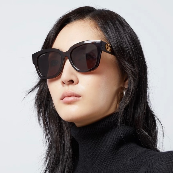 NEW GG1550SK 002 GUCCI HAVANA BROWN SQUARE WOMEN GUCCI SUNGLASSES - Picture 1 of 13